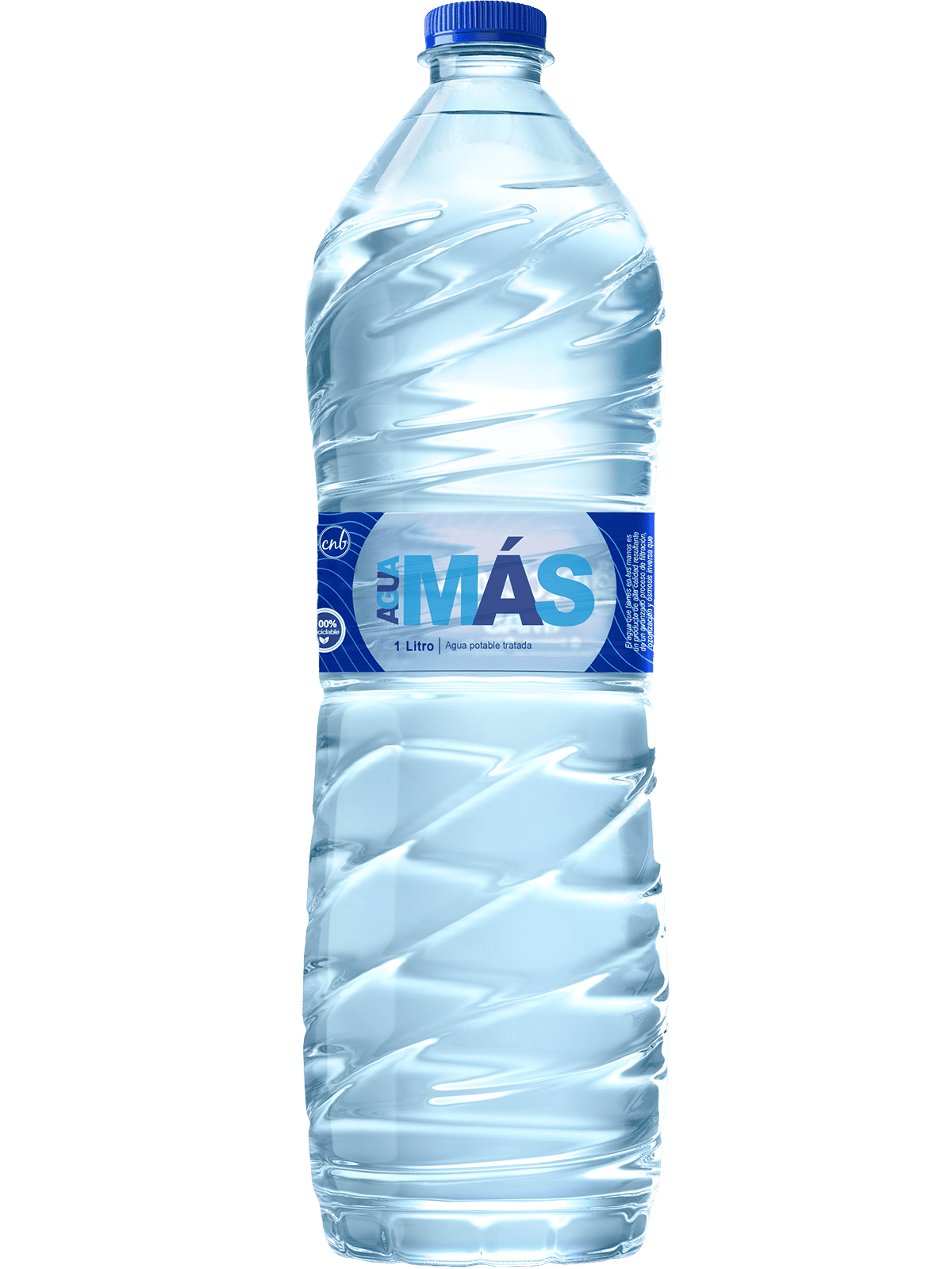 agua mas 1 litro bottle